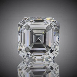 1.01 carat Asscher cut Diamond GIA I color VVS2 clarity no fl. Excellent loose - Picture 1 of 3