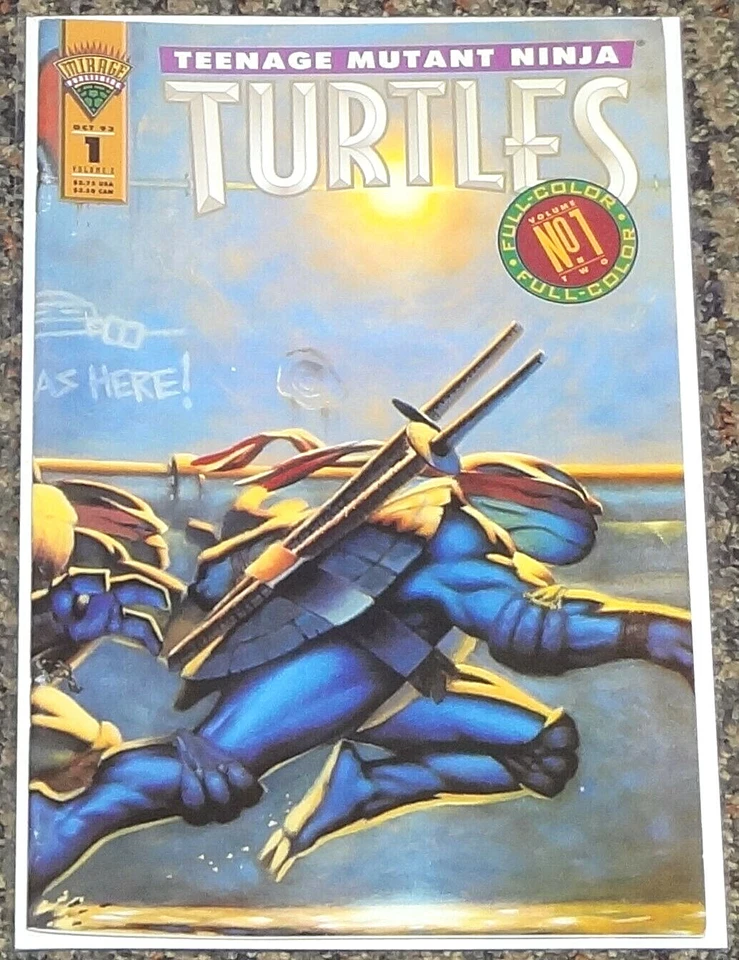1993 MIRAGE STUDIOS VOL 2 TEENAGE MUTANT NINJA TURTLES 1ST ISSUE #1 TMNT COMIC - Image 1 of 1