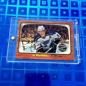 2002 Topps Heritage AL MACINNIS Real One Certified Autograph Issue Vintage SP