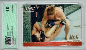 CB Dollaway Amir Sadollah 2009 Topps UFC #88 Gold 432 Made Rookie Card PGI 10