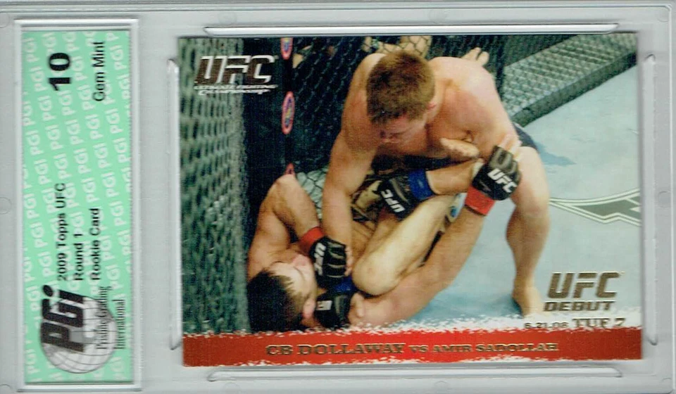 CB Dollaway Amir Sadollah 2009 Topps UFC #88 Gold 432 Made Rookie Card PGI 10 - Image 1 of 1