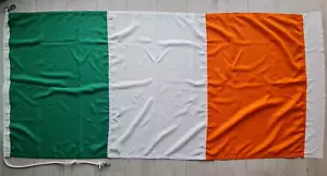 Flag Ireland Irish 6x3ft sewn MoD woven cotton blend stitched durable IRL storm - Picture 1 of 2
