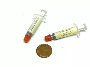 2 Pieces BXR Silver Thermal Grease CPU Heatsink Compound Paste Syringe B24 - Picture 1 of 1