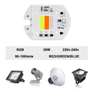 LED RGB COB CHIP LAMP AC220V 30W KM smart ic no driver for diy floodlight - Picture 1 of 6