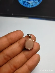 Peach Moonstone Pendant in Silver 925k (1 Pc) - 17.7 ct - Picture 1 of 4