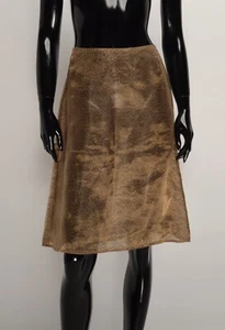 Vintage Strenesse Gabriele Strehle 90's Leopard Glam Mesh Skirt Size M? - Picture 1 of 9