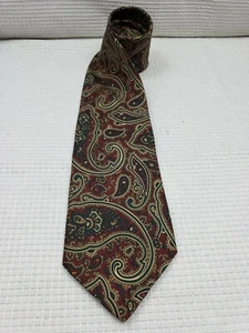 VINTAGE Brooks Brothers Makers Krawatte mehrfarbig Paisley alle Seide hergestellt in den USA - Bild 1 von 4