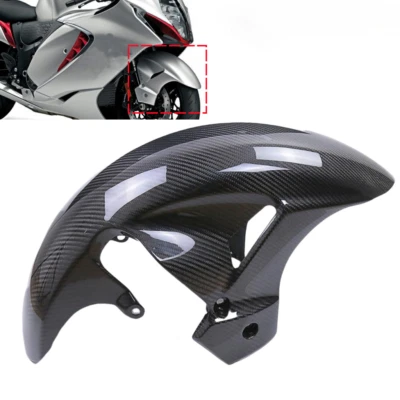 Fit For Suzuki GSX1300R 2021-2023 Hayabusa Front Fender Real Carbon Fiber Gloss - Image 1 of 4