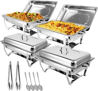 REMIXORI Chafing Dish Set, Wärmebehälter für Speisen 9L Edelstahl Warmhaltebehälter Essen