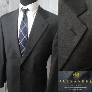Alexandre Savile Row Men's Blazer Gray Hopsack 44S Short Sport Coat Jacket - Picture 1 of 20