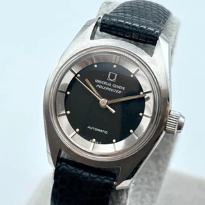 Universal Geneve Polerouter 825603 Automatic Watch Genuine Belt USED - Picture 1 of 10