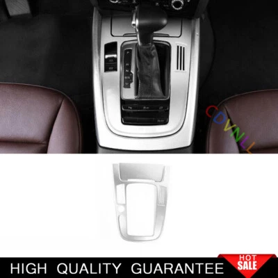 Fit For Audi Q5 2009-2017 Silver Steels Central Console Gear Shift Panel Trim - Image 1 of 4