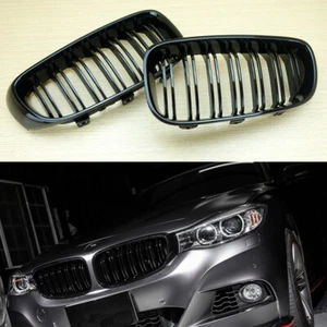 Campana para parrilla delantera negra brillante M Look para 14-18 BMW F34 335i GT 328i GTxDrive - Imagen 1 de 5