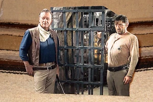 John Wayne "El Dorado" Western Movie Figure Tabletop Display Standee 7 1/2" Tall - Picture 1 of 2