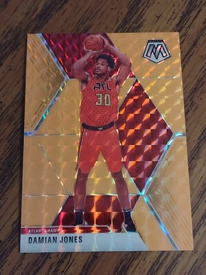 2019-20 Panini Mosaic Basketball Damian Jones #34 Orange Prizm Serial Numbed /25 - Image 1 of 2
