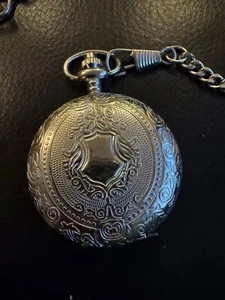 Lotus Silver Tone Pocket Watch And Chain. Quartz - Picture 1 of 6