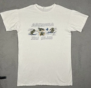 Vintage Arizona Ski Club Bears Graphic White Nightgown One Size - Picture 1 of 19
