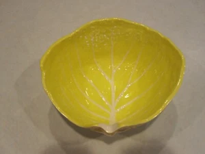 Large Vintage Secla Portugal Cabbage Leaf Salad Serving Bowl 10 1/4" ~ 9464 - Picture 1 of 6
