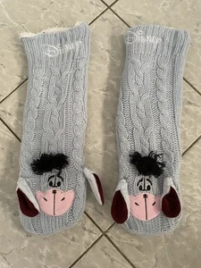 Eeyore Plush Slipper Socks Used In Great Condition Size Medium. Fits Size 5/7 - Picture 1 of 5