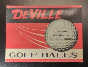 Vintage Deville Golf Balls, Original Box, Balls in Original Sleeves *3 Sleeves - Picture 1 of 4