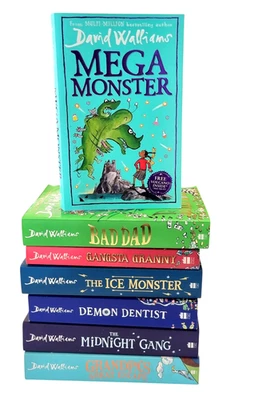 David Walliams Books x 7 Kids Bulk Lot Bundle Bad Dad Mega Monster Demon Dentist - Image 1 of 4