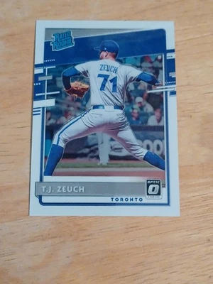 2020 Panini Donruss Optic - Rated Rookies T.J. Zeuch #86 (RC) - Image 1 of 2