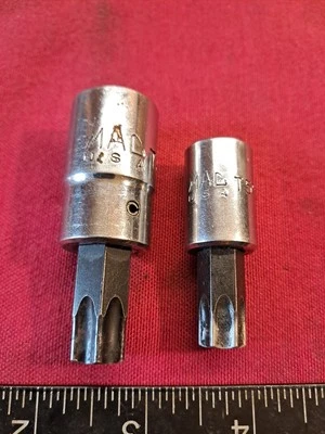 Mac Tools 2 x  Torx Socket T55 (3/8”)  & T60 (1/2”) in Good Used Condition - Image 1 of 4
