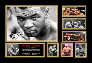 Mike Tyson Campeón Mundial Boxeador Firmado Edición Limitada Memorabilia Impresión Regalo - Imagen 1 de 36