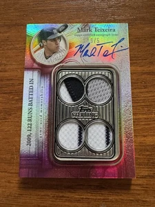 2025 Topps Sterling Baseball Mark Teixeira Quad Jersey Patch Auto Yankees 5/5 - Bild 1 von 8