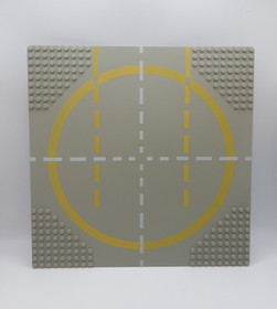 LEGO 6099px2 Base Plate 32x32 Runway with Yellow Circle Classic Space - 928