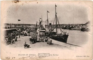 CPA Carte Postale Royaume Uni Island of Jersey Saint Helier's the Harbour 1903 V - Picture 1 of 2