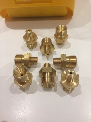 1/4" BSPT to 3/8" LH BSP flammable gas adaptor  x 5 - Image 1 of 3