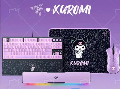Original Razer x Kuromi Mouse + mouse pad + keyboard + speaker Bundle In STOCK - Image 1 of 4
