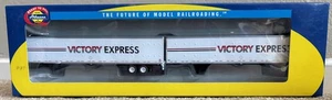 ATHEARN 28424 HO VICTORY EXPRESS 2x 53-ft WABASH DURAPLATE TRAILERS *NEW* RTR - Picture 1 of 2