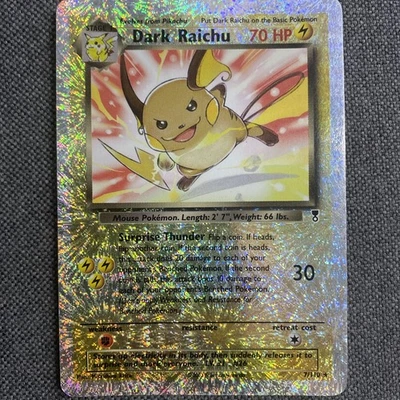 Pokémon TCG Dark Raichu Holo Card 7/110 WOTC Legendary Collection LP - Image 1 of 4