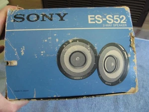 Vintage Nos Sony ES-S52 5 1/4" Car Door Speakers In Box - Picture 1 of 12