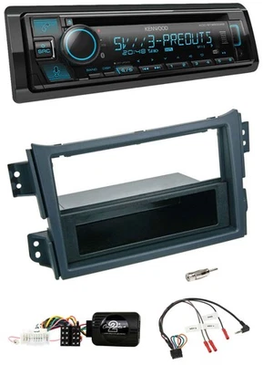 Kenwood Bluetooth USB CD Lenkrad DAB Autoradio für Opel Agila B Suzuki Splash 20 - Bild 1 von 4