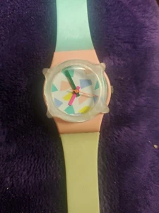 Reloj Swatch Raro Azul Lolly 1988 Con Protector. Funciona con batería nueva - Imagen 1 de 4