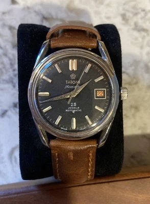 VINTAGE TITONI AIRMASTER ROTOMATIC 25 JEWELS SWISS MENS - Image 1 of 3