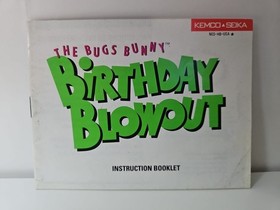 The Bugs Bunny Birthday Blowout Instruction Manual Only Nintendo NES
