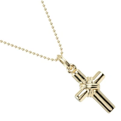 TIFFANY&Co. Signature cross Necklace K18 yellow gold 6.7g Women - Image 1 of 4