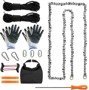 55 Inch High Reach Hand Rope Saw for Tree Limbs with 70 Sharp Teeth Blades...  - Picture 1 of 6