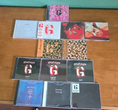 Garbage SELF-TITLED CD 13 Singles Lot rare, singles, UK, import, remixes, DVD - Image 1 of 4