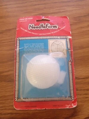 1984 Vintage Needleform Kitchen Jar top Insert USA MADE 5 Count in Package NOS - Image 1 of 4
