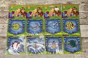 Lot of 8 Embroidery Patches - Iron On - Fun Kingdom Series - Kids Animals - Picture 1 of 12