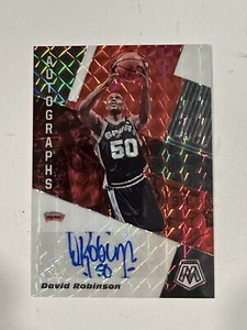 2019-20 Panini Mosaic Red Prizm David Robinson #AM-DRB