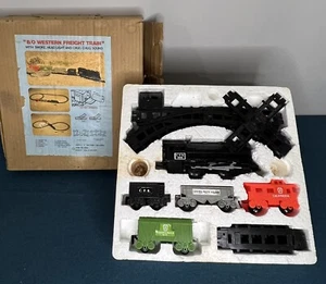 Vintage Interpur B/O Western Freight Train w/ Smoke Head Light & Chug Chug Sound - Picture 1 of 9