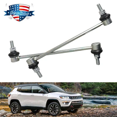 2PCS Front Sway Bar Link Kit for Fiat 500X 2016-2019 Jeep Renegade Compass - Image 1 of 4