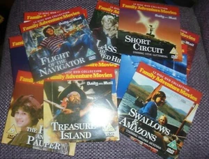 Family Adventure Movies - DVD, Flight of the Navigator, Short Circuit, Treasure - Picture 1 of 13