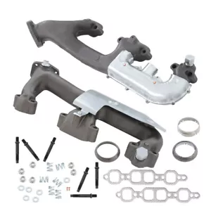 2PCS LH+RH Exhaust Manifold For 88-95 Chevy GMC C K 1500 2500 Suburban 5.0L 5.7L - Picture 1 of 12